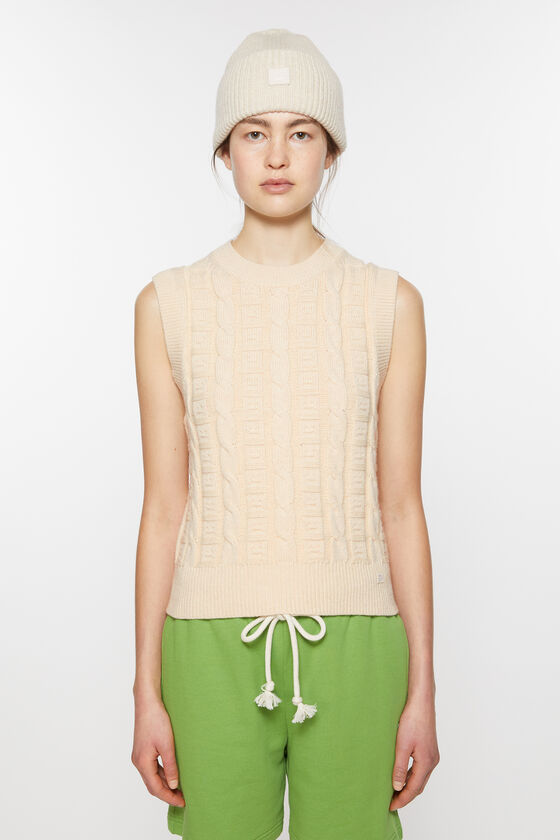 (image for) Novel Cable wool sleeveless jumper